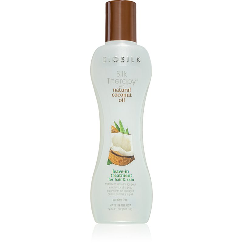 Biosilk Silk Therapy Natural Coconut Oil öblítést nem igénylő hidratáló ápolás haj és test 167 ml-Ár
