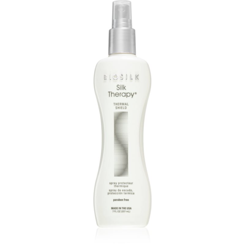 Biosilk Silk Therapy Thermal Shield hővédő spray hajsütővassal és hajvasalóval kezelt hajra parabénmentes 207 ml-Ár