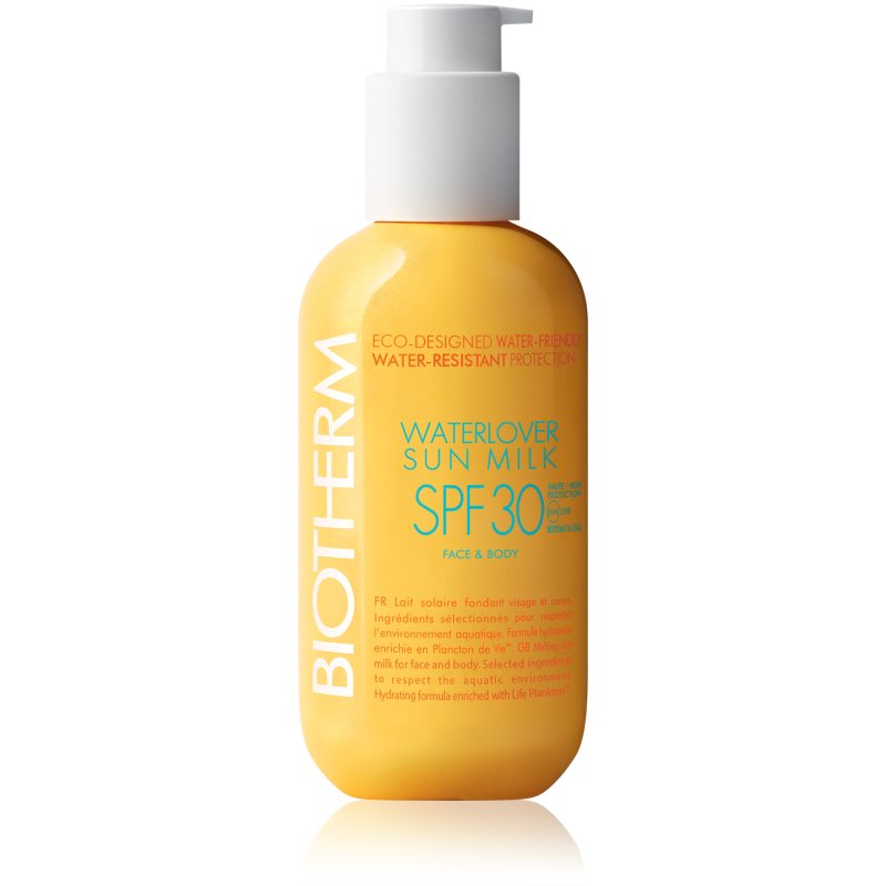 Biotherm Waterlover Sun Milk SPF 30 vízálló napozótej SPF 30 200 ml-Eredeti