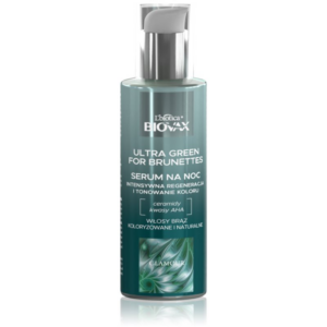 Biovax Glamour Ultra Green For Brunettes regeneráló éjszakai szérum revitalizáló hatással a barna árnyalatú hajra 100 ml-ár