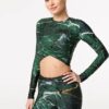 Bittersweet Paris Woman's Marble Gaia Longsleeve Top GLT-C-Print BSP861