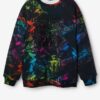 Black Boys Patterned Sweatshirt Desigual Vesubio - Boys