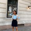 Black Denim Skirt Noisy May Peri - Women