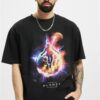Black Electric Planet Oversize T-Shirt