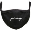 Black Face Mask Pray Wording
