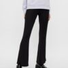 Black Flared Fit Pants Pieces Toppy - Women's