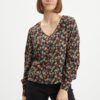 Black Floral Blouse ONLY Sif - Women