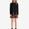 Black Girl Patterned Dress Desigual Alcazar - Girls