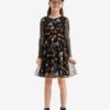 Black Girl Patterned Dress Desigual Arroyo - Girls