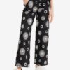 Black Girly Patterned Trousers Desigual Tessa - Girls