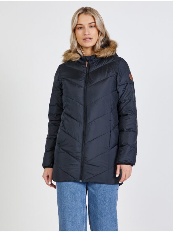 Black Girly Quilted Jacket Roxy - Unisex