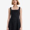 Black Ladies Lace Dress Desigual Newcastle - Women