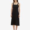 Black Ladies Linen Midishats Tom Tailor - Ladies