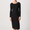 Black Ladies Midisats with Slit Pepe Jeans Paola 2 - Ladies