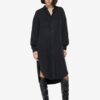 Black Ladies Shirt Dress with Linen Replay - Ladies