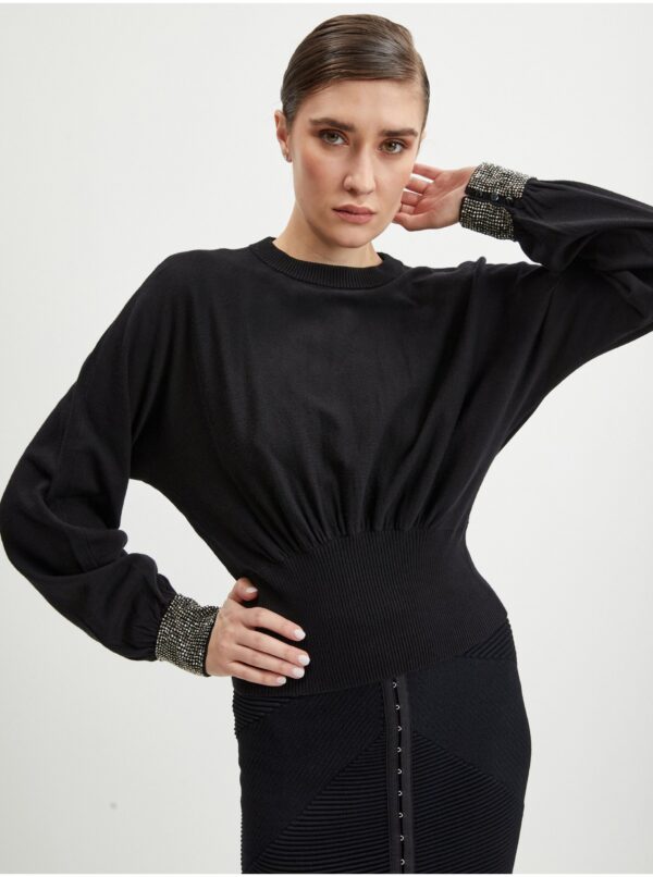 Black Ladies Sweater Guess Posa - Women