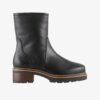 Black Leather Ankle Boots Högl Force - Women
