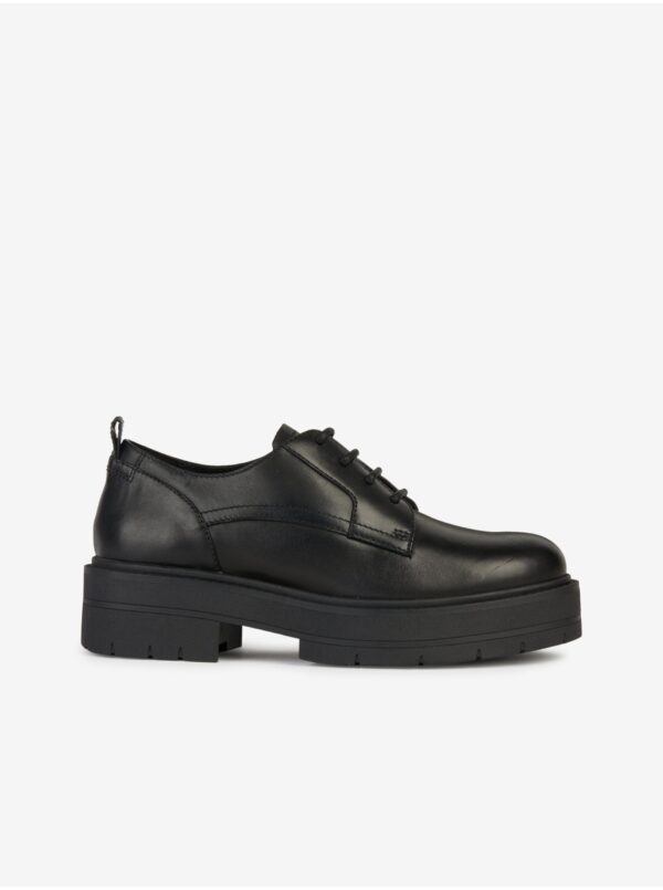 Black Leather Shoes for Geox Spherica - Ladies