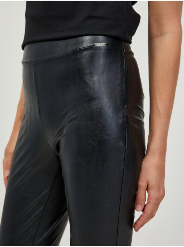 Black Leatherette Leggings Guess New Priscilla - Ladies