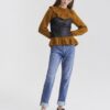 Black Leatherette Top Pieces Karmen - Women