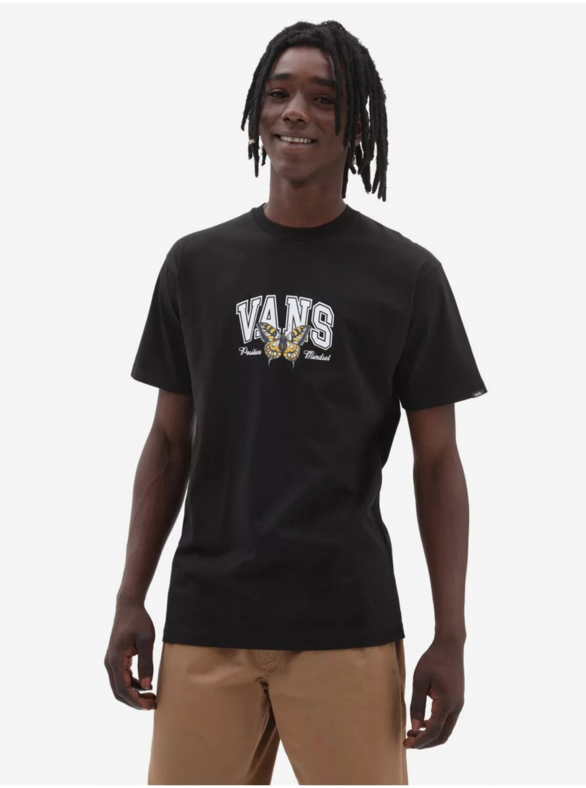 Black Man T-Shirt with print VANS Positive Mindset SS Tee - Men
