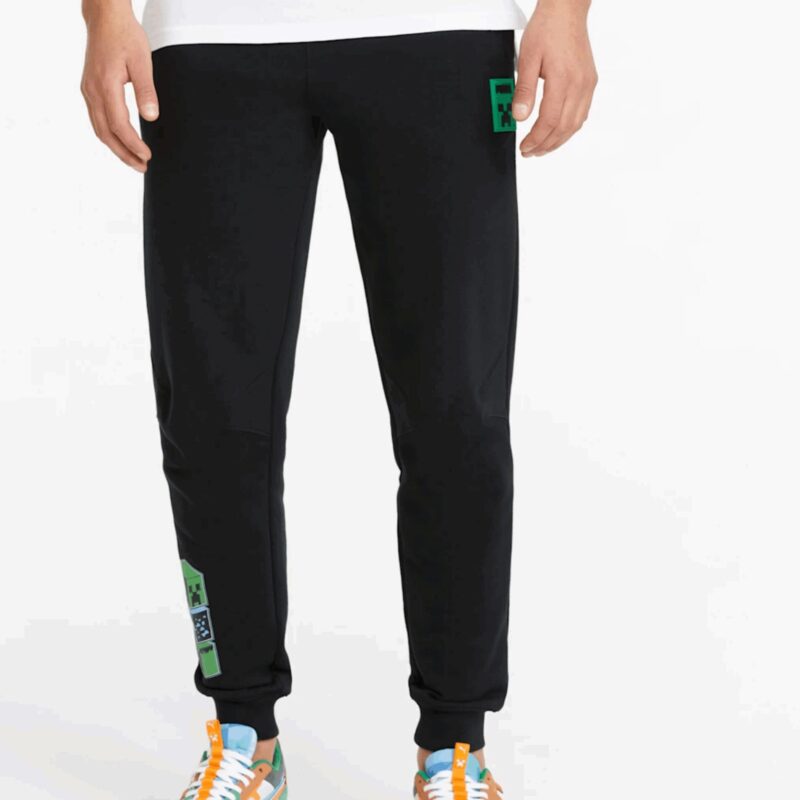 Black Men Sweatpants Puma x MINECRAFT - Men