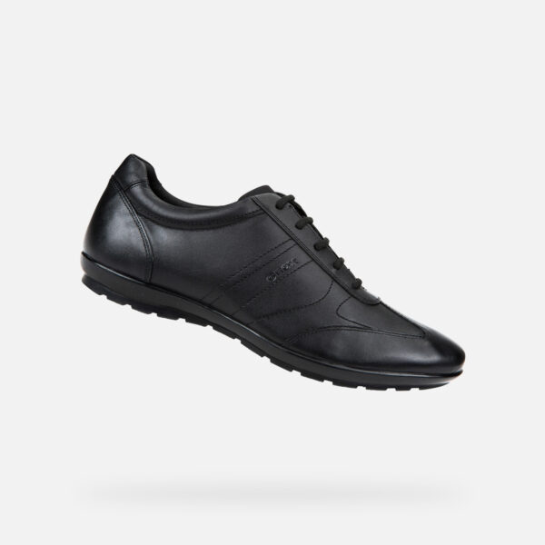 Black Men's Casual Shoes Geox Symbol - Men