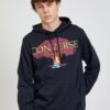 Black Mens Hoodie Converse Tree Of Life - Men