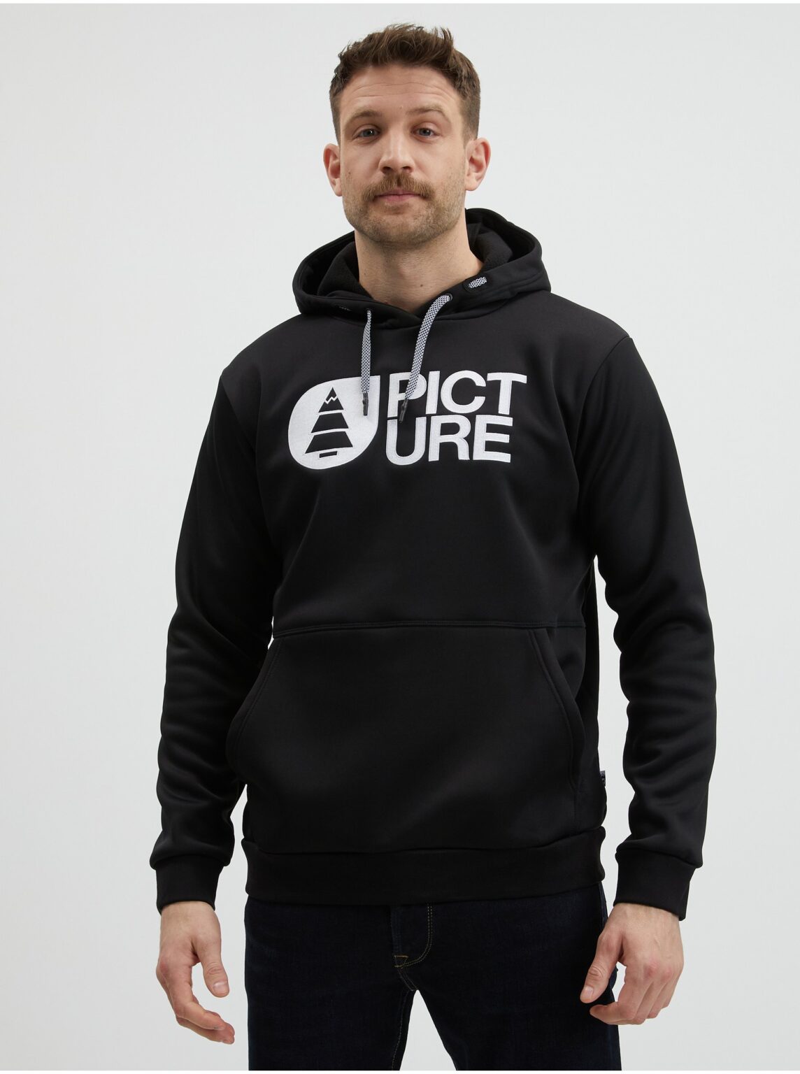 Black Men's Hoodie Picture Park - Men
