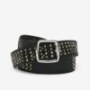 Black Men's Patterned Leather Strap Diesel Perf - Men's