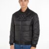 Black Mens Quilted Jacket Tommy Hilfiger - Men