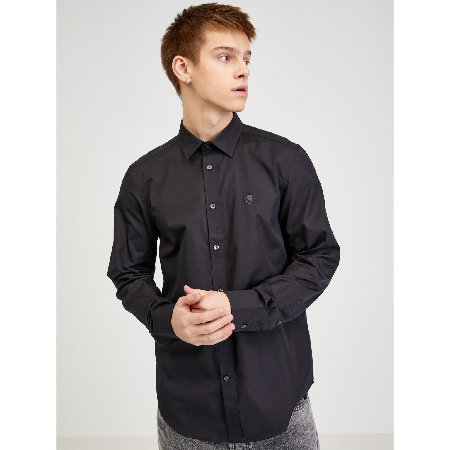 Black Men's Shirt Diesel - Men's