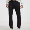 Black Men's Straight Fit Diesel Jeans - Men's