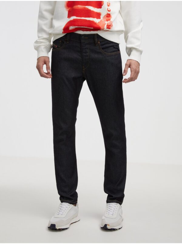 Black Men's Straight Fit Diesel Jeans - Men's