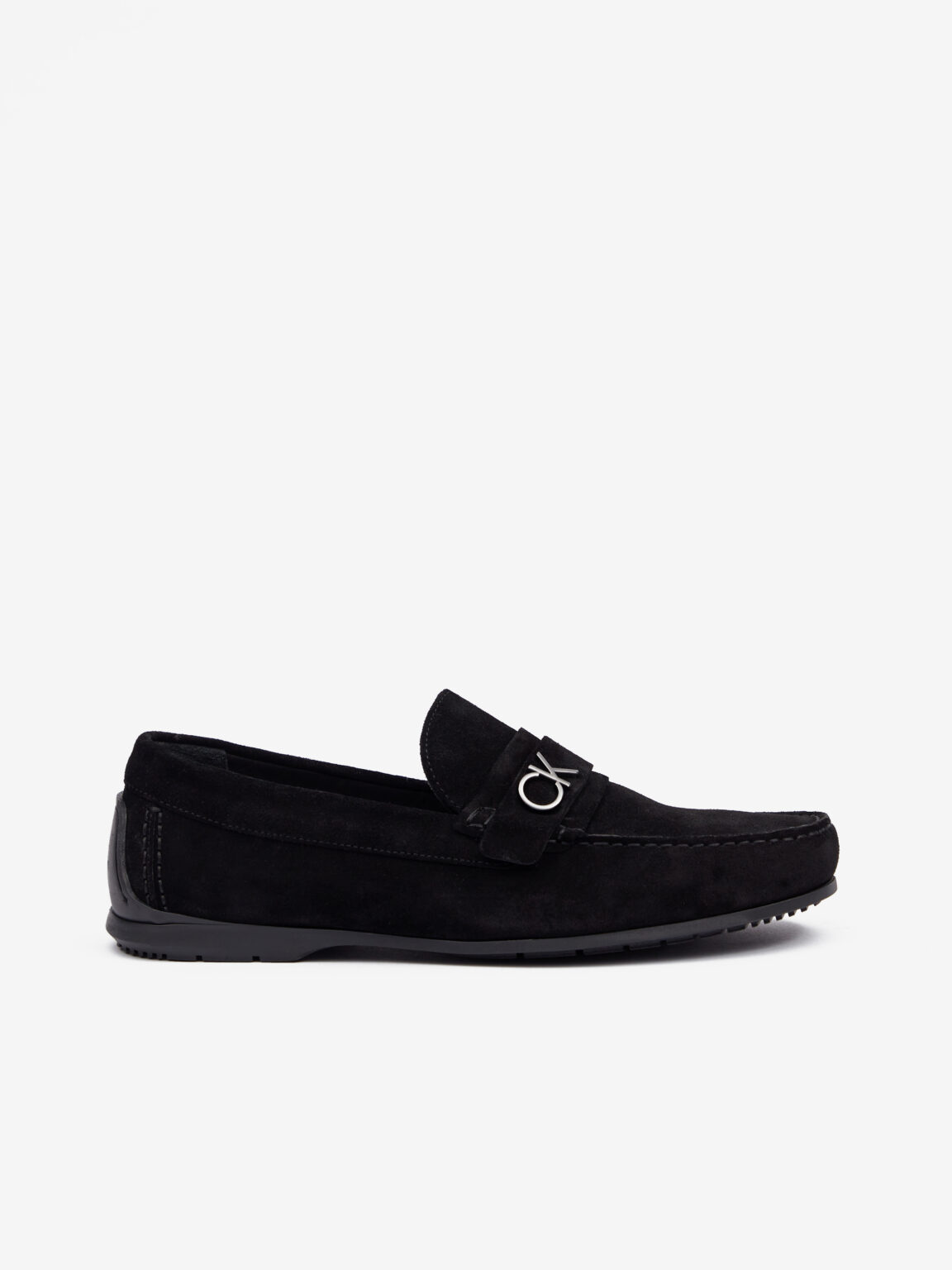 Black Men's Suede Loafers by Calvin Klein