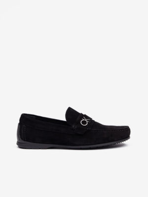 Black Men's Suede Loafers by Calvin Klein