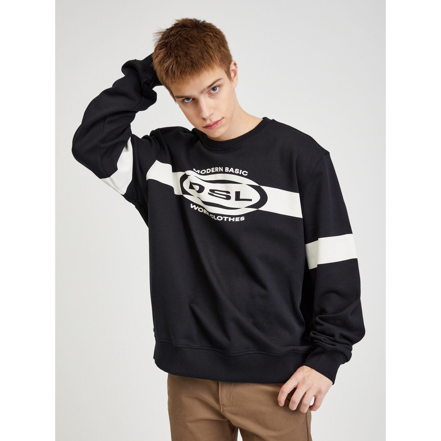 Black Men's Sweatshirt Diesel - Men