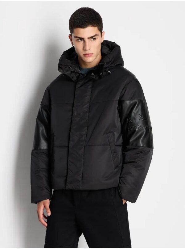Black Men's Winter Jacket Armani Exchange - Men's