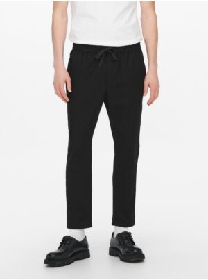 Black ONLY & SONS Linus trousers - Men's