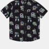 Black Patterned Shirt Quiksilver - Men