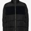 Black Quilted Jacket Blend - Men