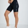Black Short Leggings Guess Aline Biker - Women