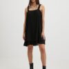 Black Short Pleated Shoulder Dress JDY Lila - Women