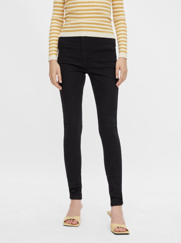 Black Skinny Fit Jeans Pieces Highfive - Women