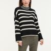 Black Striped Sweater ONLY Ibi - Women
