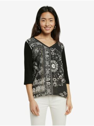 Black T-shirt Desigual TS Varsovia - Women's