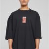 Black T-shirt Puffer Peace Huge
