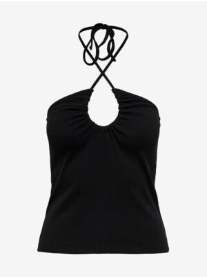 Black Tank Top with Exposed Shoulders ONLY Nessa - Women