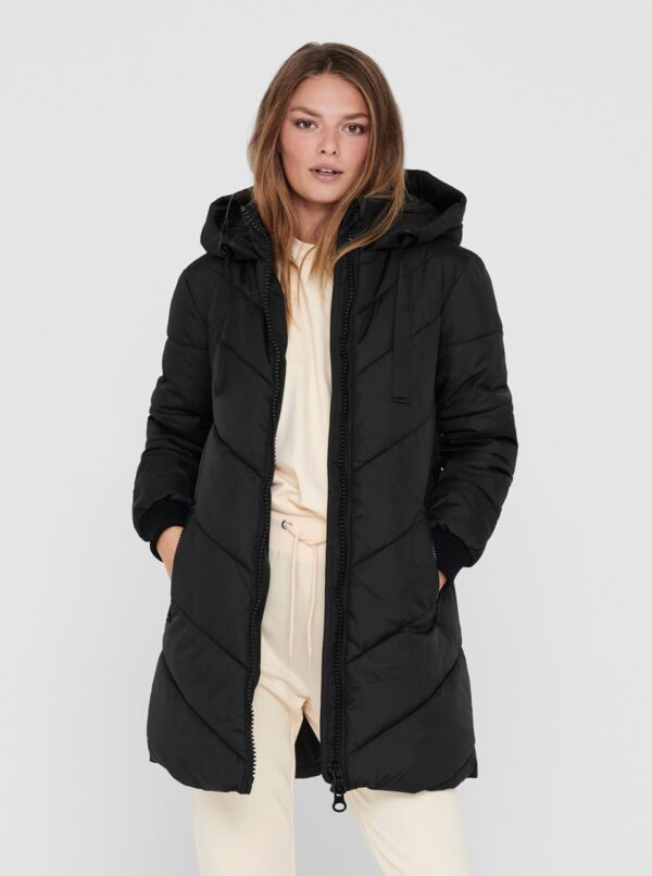 Black Winter Quilted Coat JDY - Women