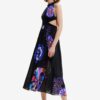 Black Women Patterned Dress Desigual Sandy - Women